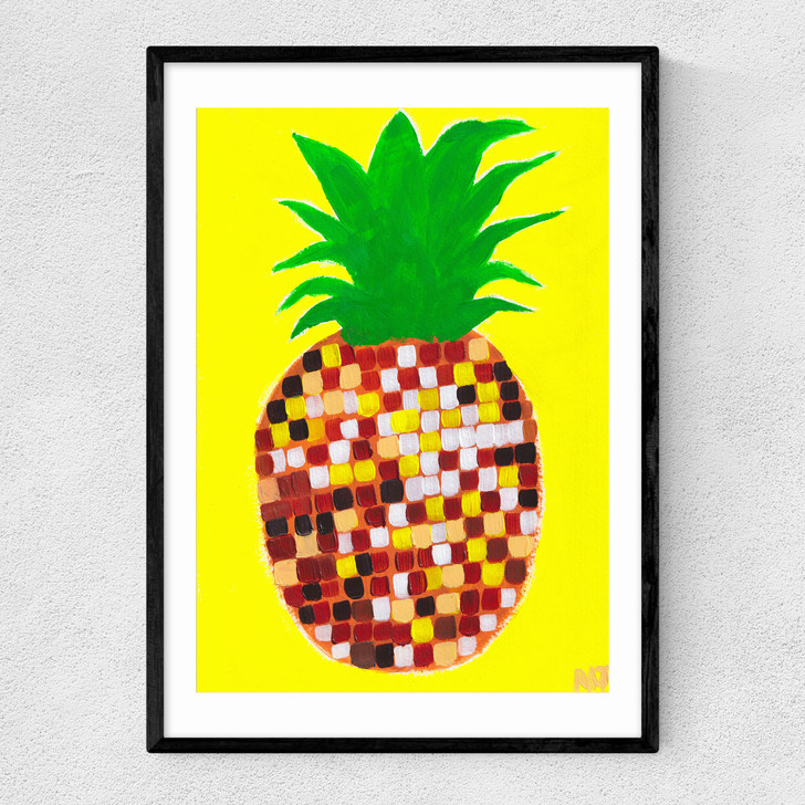 Disco Pineapple Narrow Black Frame