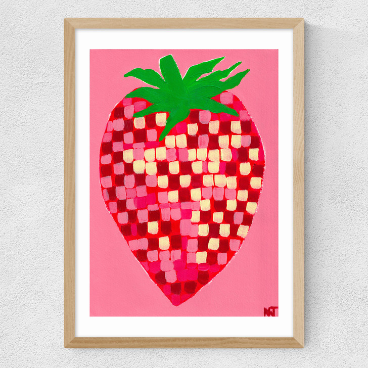 Disco Strawberry Medium Oak Frame