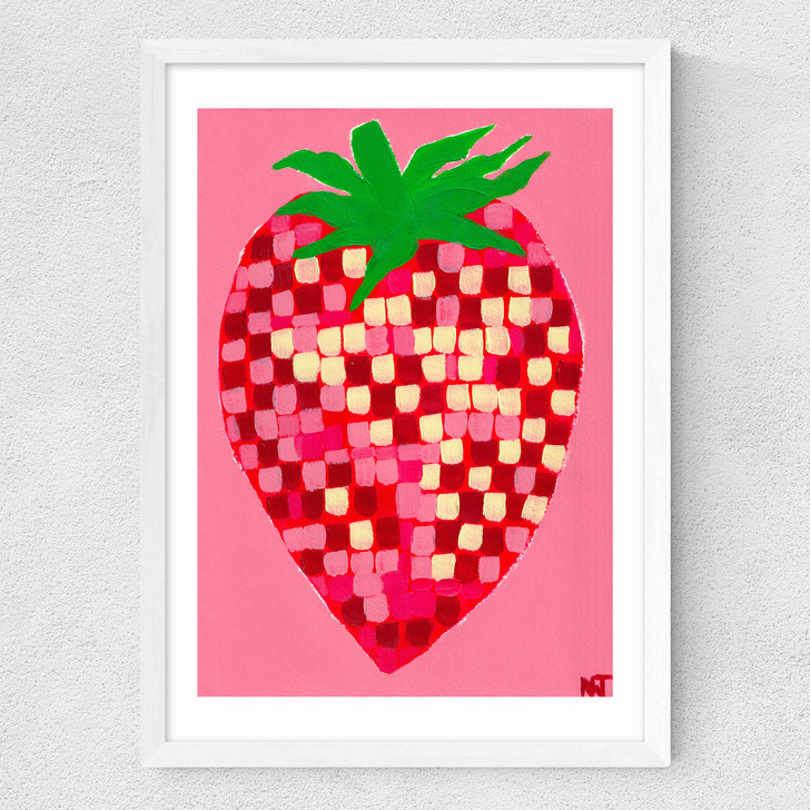 Disco Strawberry Medium White Frame