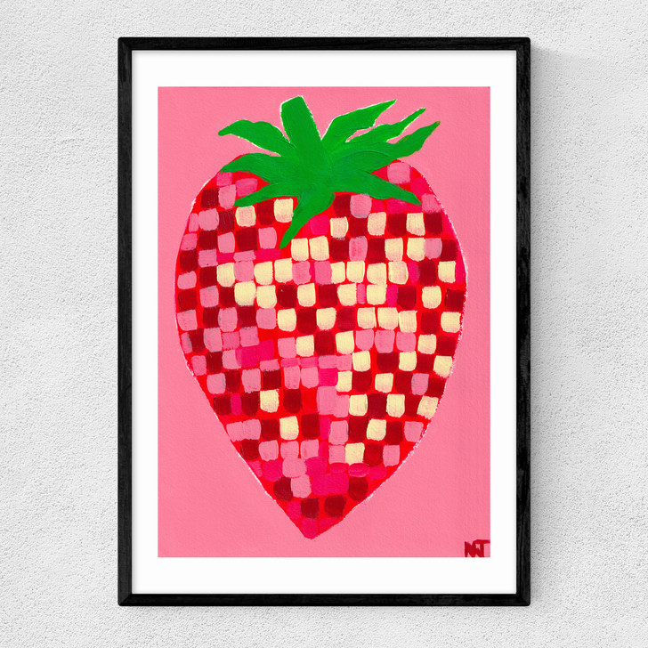 Disco Strawberry Narrow Black Frame
