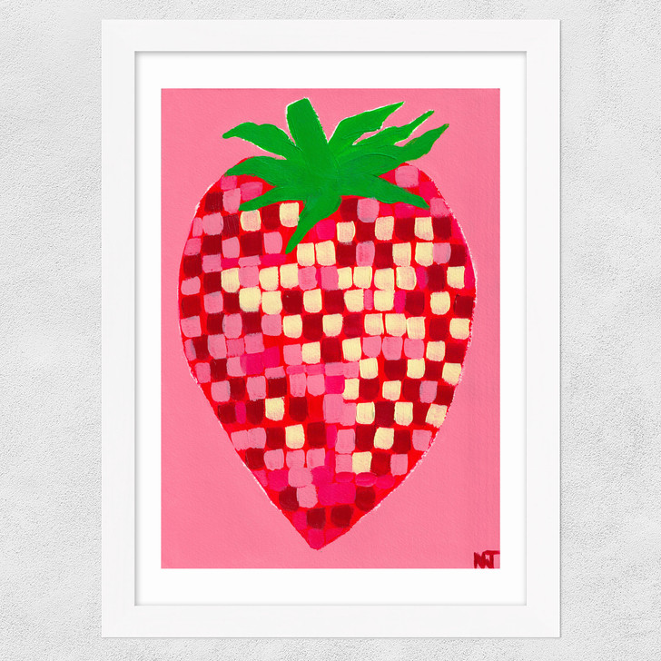Disco Strawberry Wide White Frame