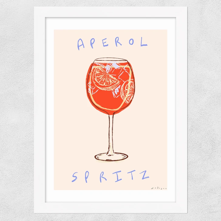 Aperol Time Wide White Frame