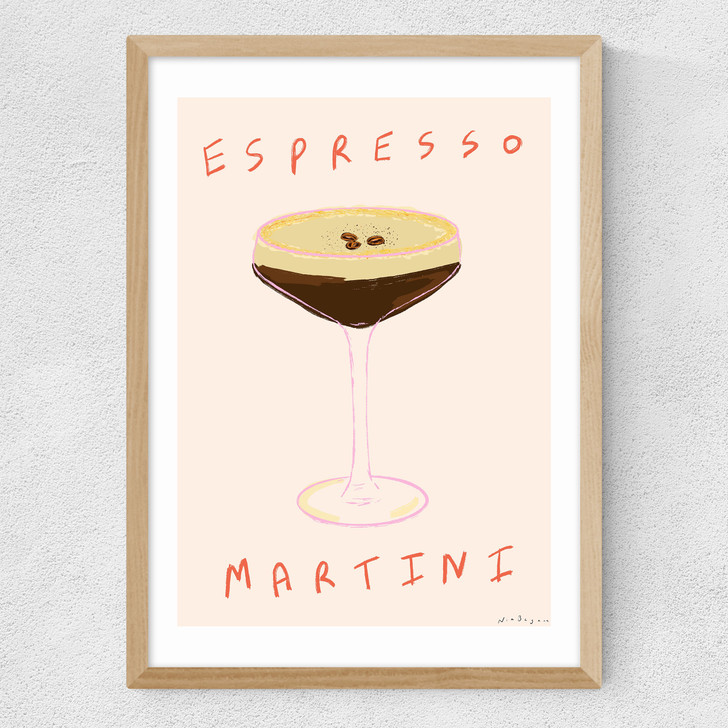 Espresso Martini Time Medium Oak Frame