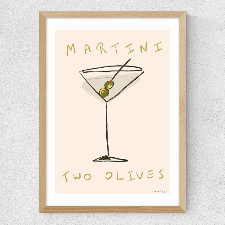 Martini Time Medium Oak Frame