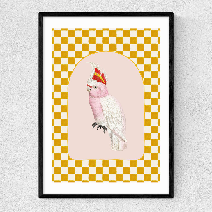 Check Out This Cockatiel Narrow Black Frame