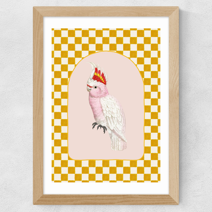 Check Out This Cockatiel Wide Oak Frame