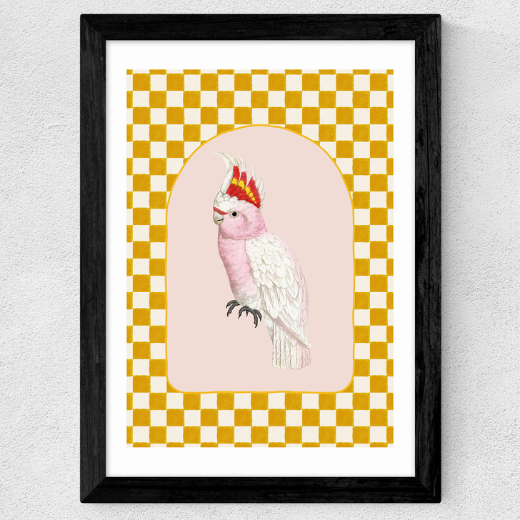 Check Out This Cockatiel Wide Black Frame