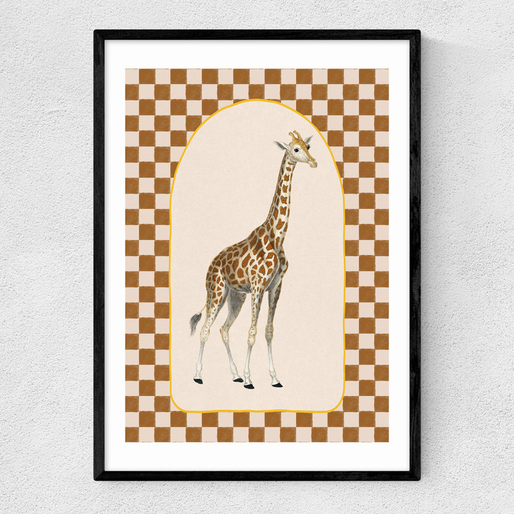 Check Out This Giraffe Narrow Black Frame