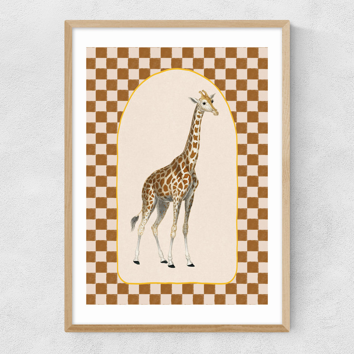 Check Out This Giraffe Narrow Oak Frame
