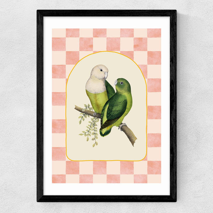 Check Out These Lovebirds Medium Black Frame