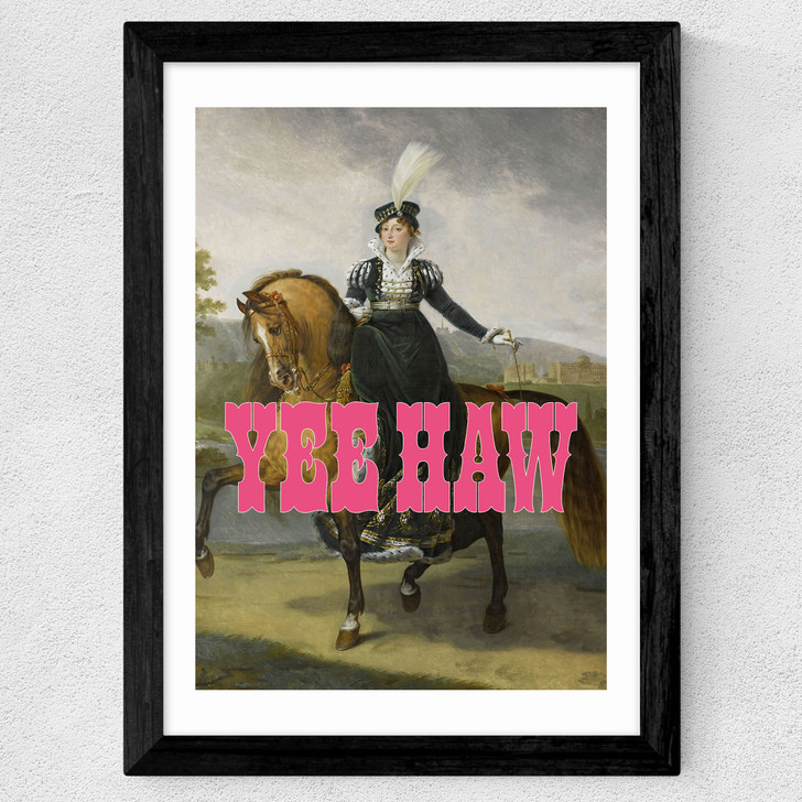 Yee Haw Wide Black Frame