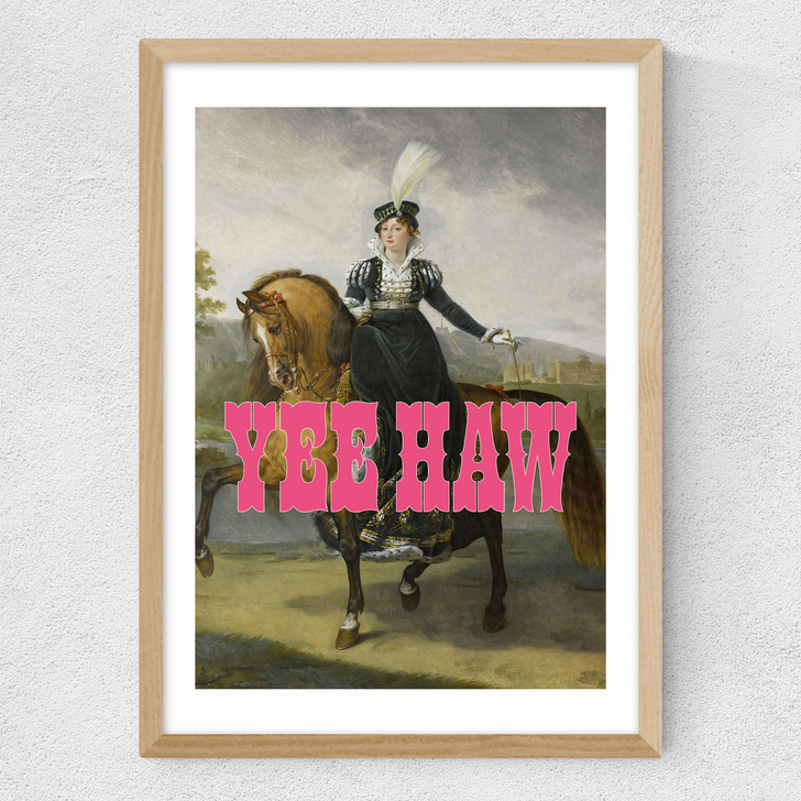 Yee Haw Medium Oak Frame