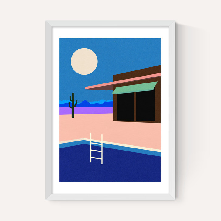 Desert House By Night