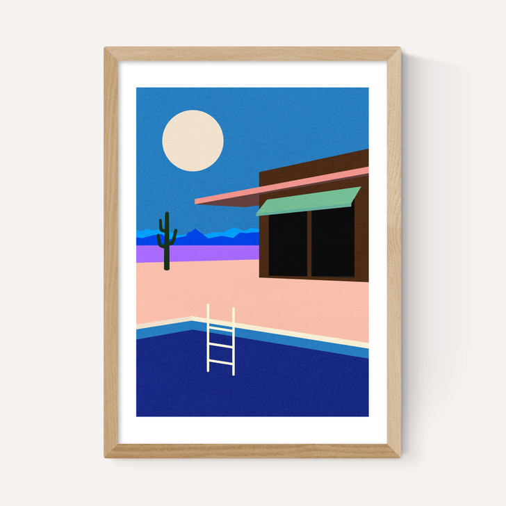 Desert House By Night
