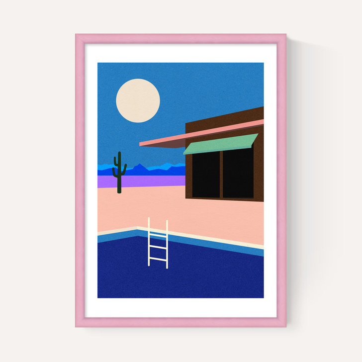 Desert House By Night