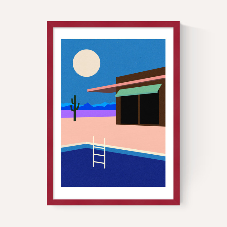 Desert House By Night