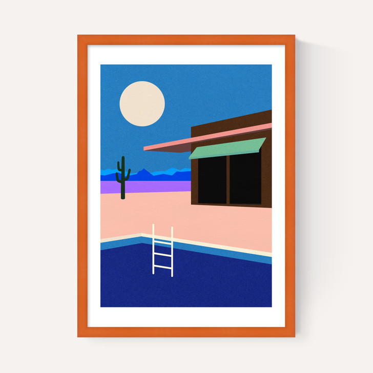 Desert House By Night
