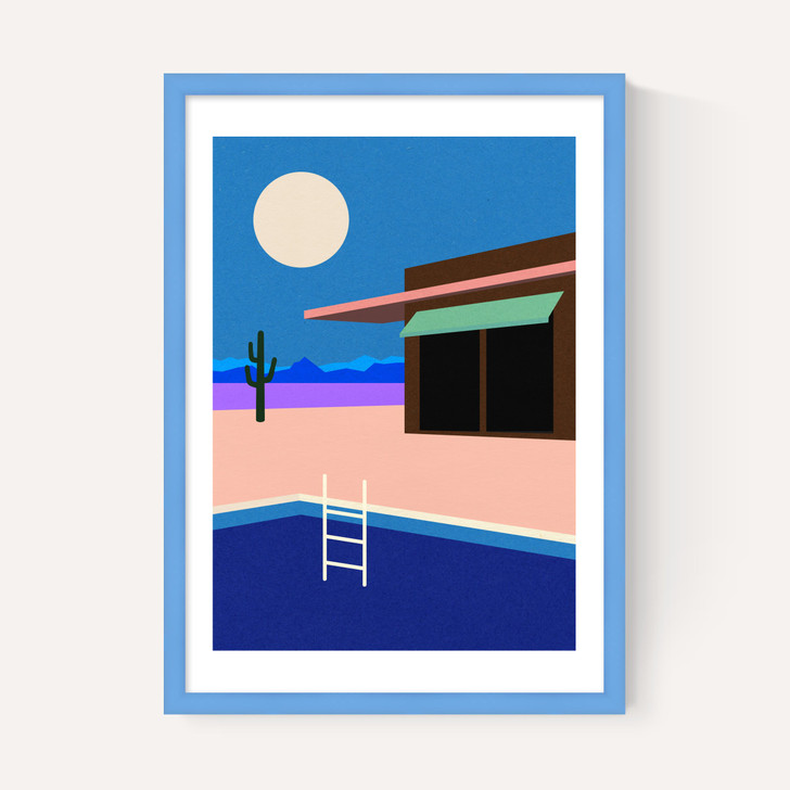 Desert House By Night