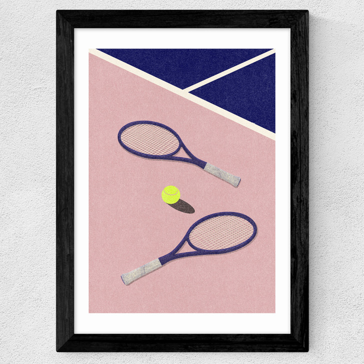 LA Tennis Club Wide Black Frame
