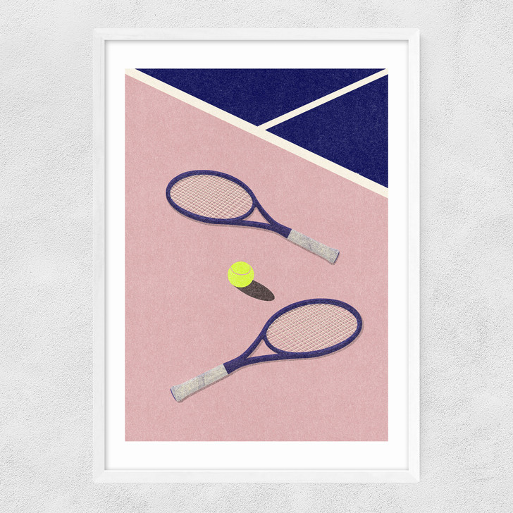 LA Tennis Club Narrow White Frame