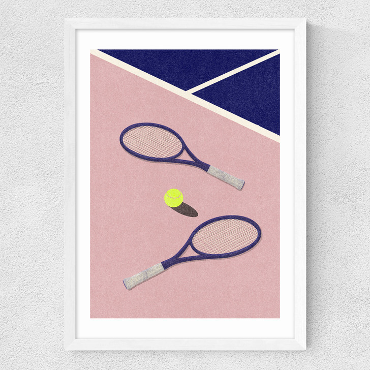 LA Tennis Club Medium White Frame