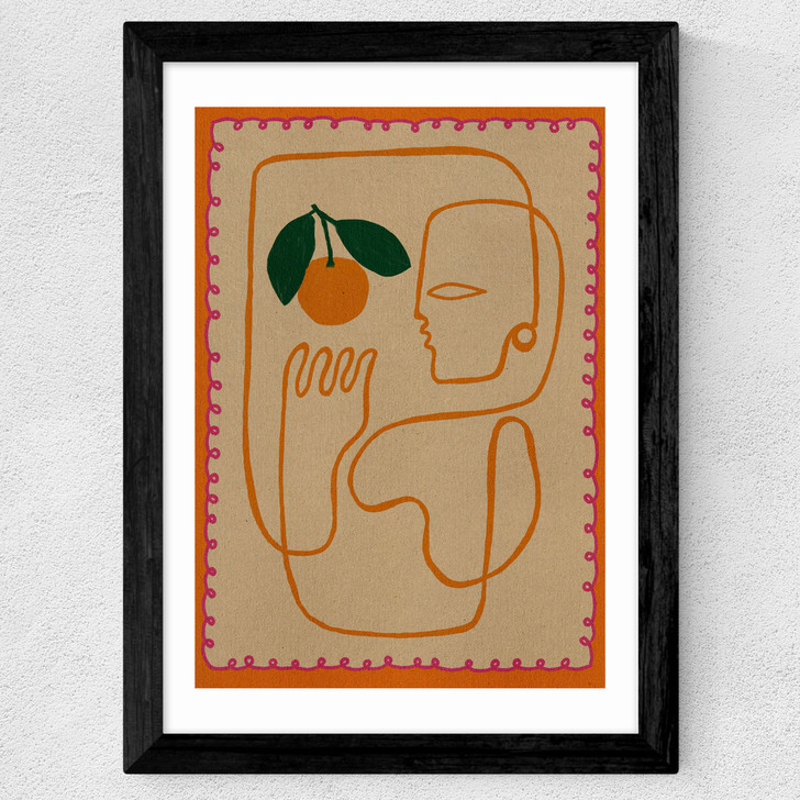 Fruit Fiesta I Wide Black Frame