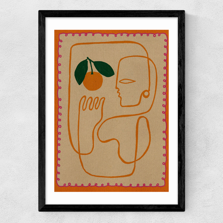Fruit Fiesta I Medium Black Frame