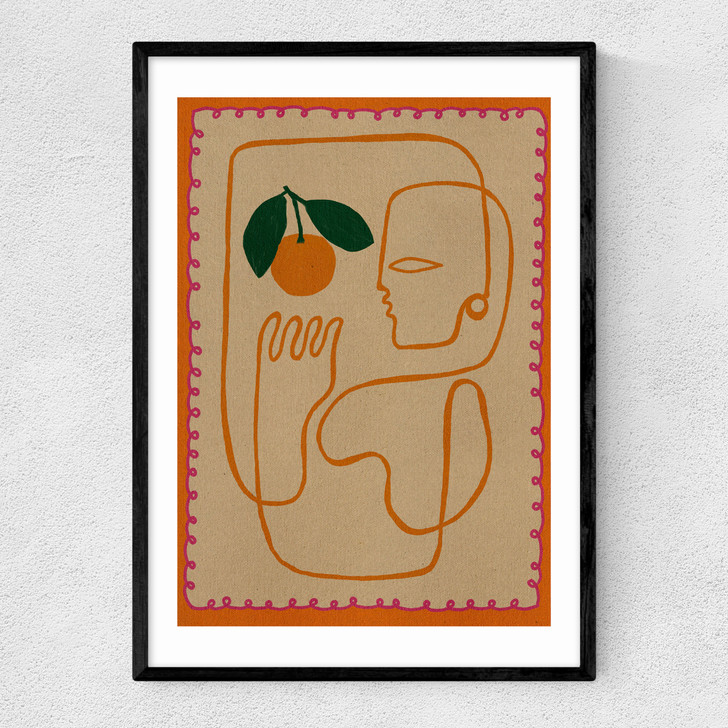 Fruit Fiesta I Narrow Black Frame