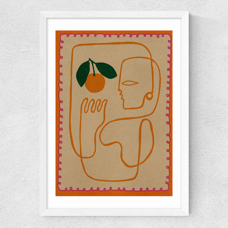 Fruit Fiesta I Medium White Frame