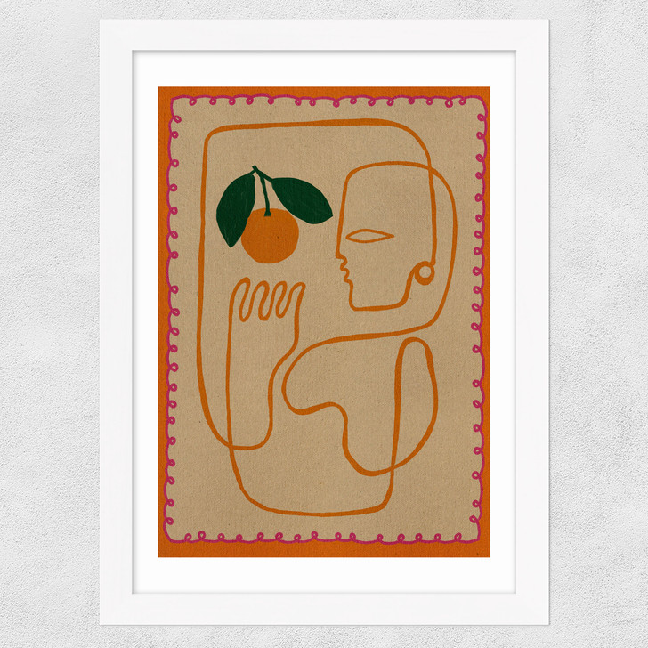 Fruit Fiesta I Wide White Frame