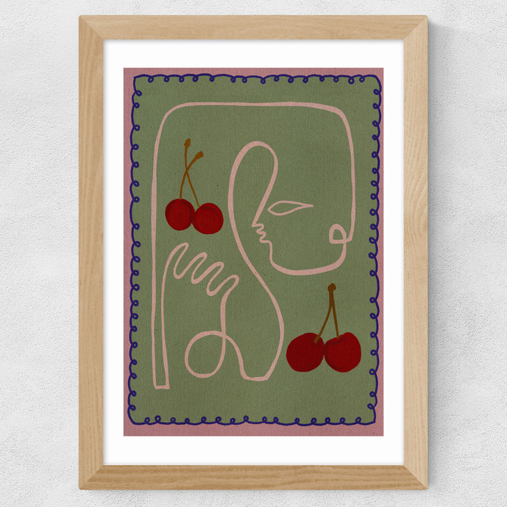 Fruit Fiesta V Wide Oak Frame