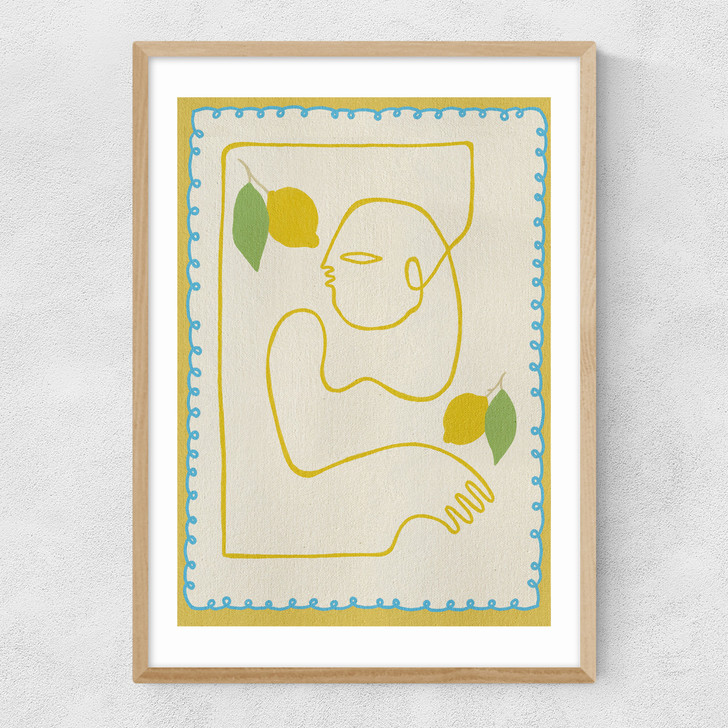 Squeeze of Joy Narrow Oak Frame