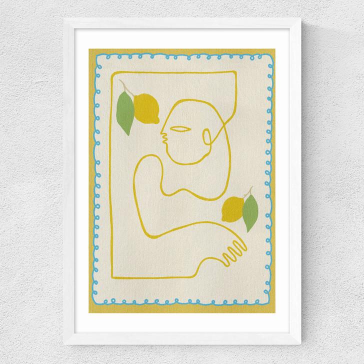 Squeeze of Joy Medium White Frame