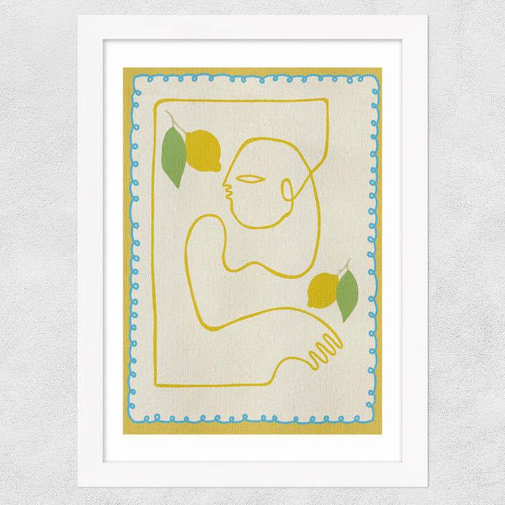 Squeeze of Joy Wide White Frame