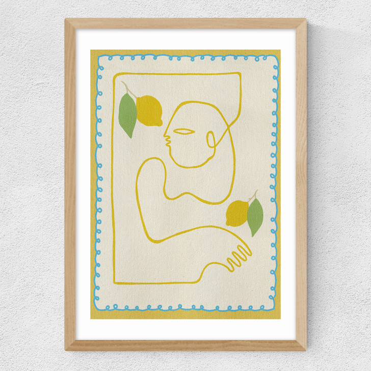 Squeeze of Joy Medium Oak Frame