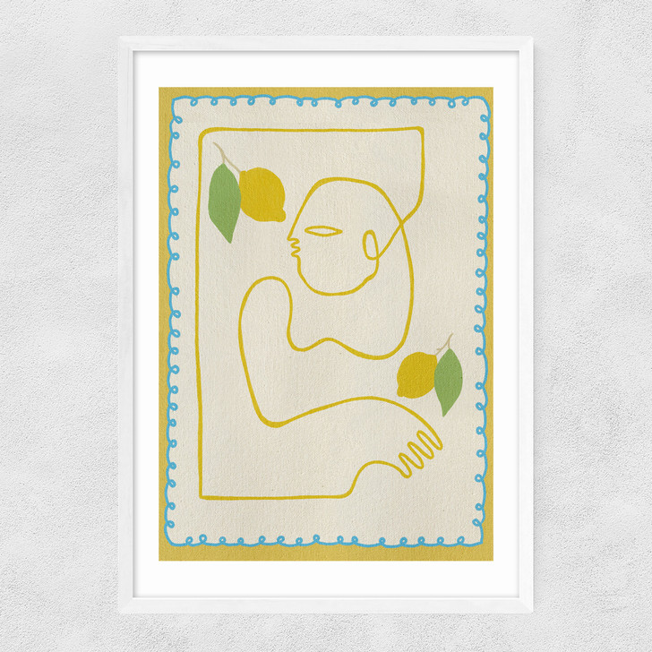 Squeeze of Joy Narrow White Frame