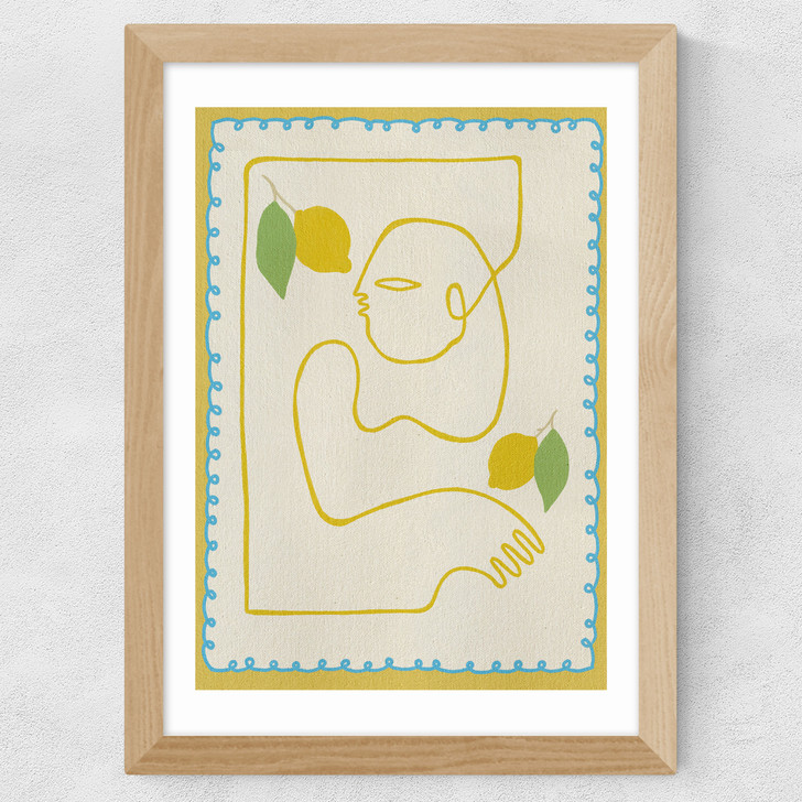 Squeeze of Joy Wide Oak Frame