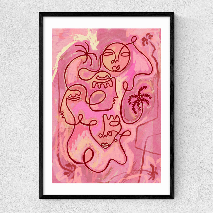 Escape to Peace Narrow Black Frame