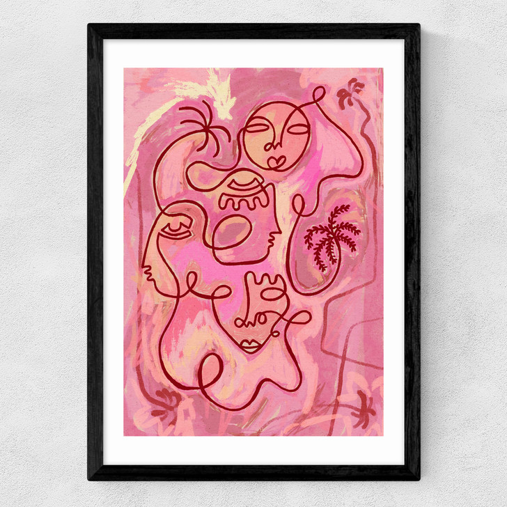 Escape to Peace Medium Black Frame