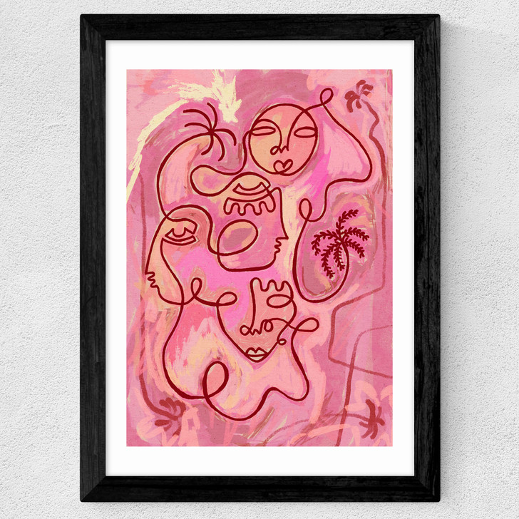 Escape to Peace Wide Black Frame