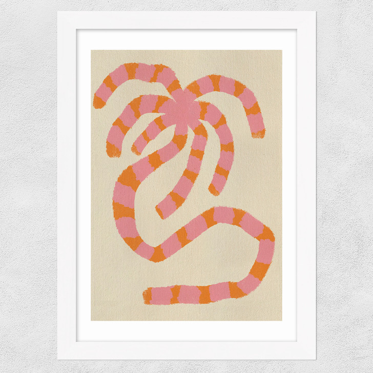 Solo Summer Palm Wide White Frame