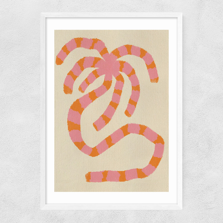 Solo Summer Palm Narrow White Frame