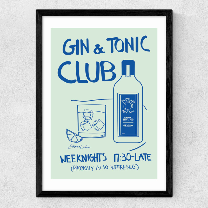Gin & Tonic Club Medium Black Frame