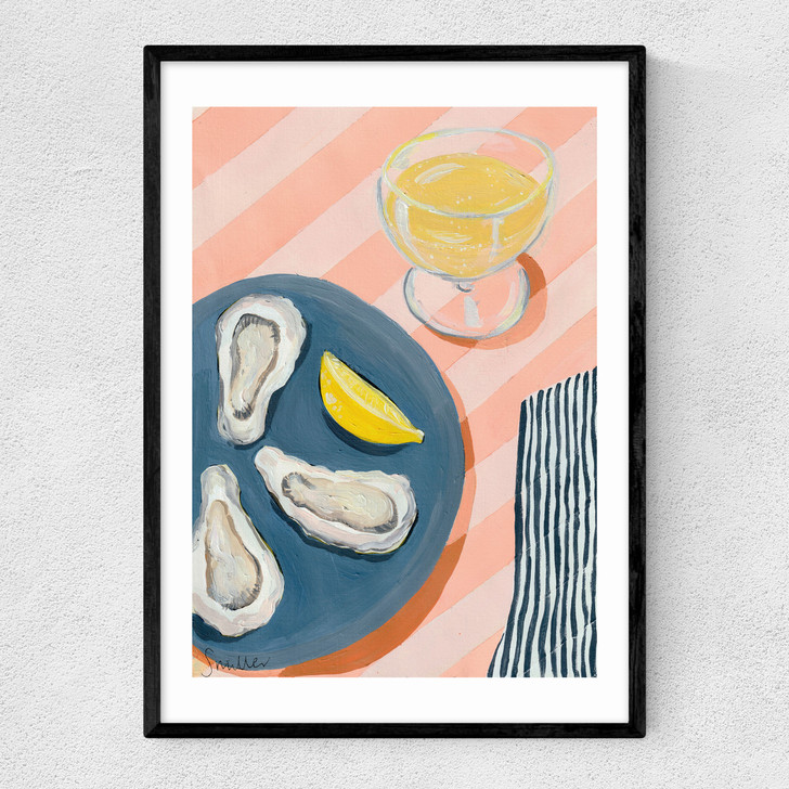 Sunny Oysters Narrow Black Frame