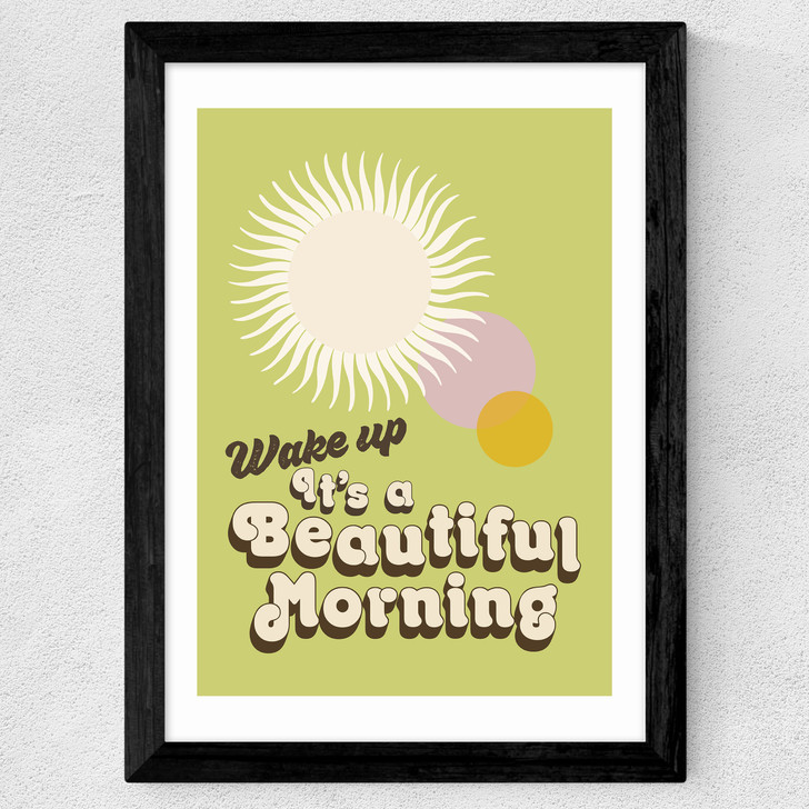 Wake UP Wide Black Frame