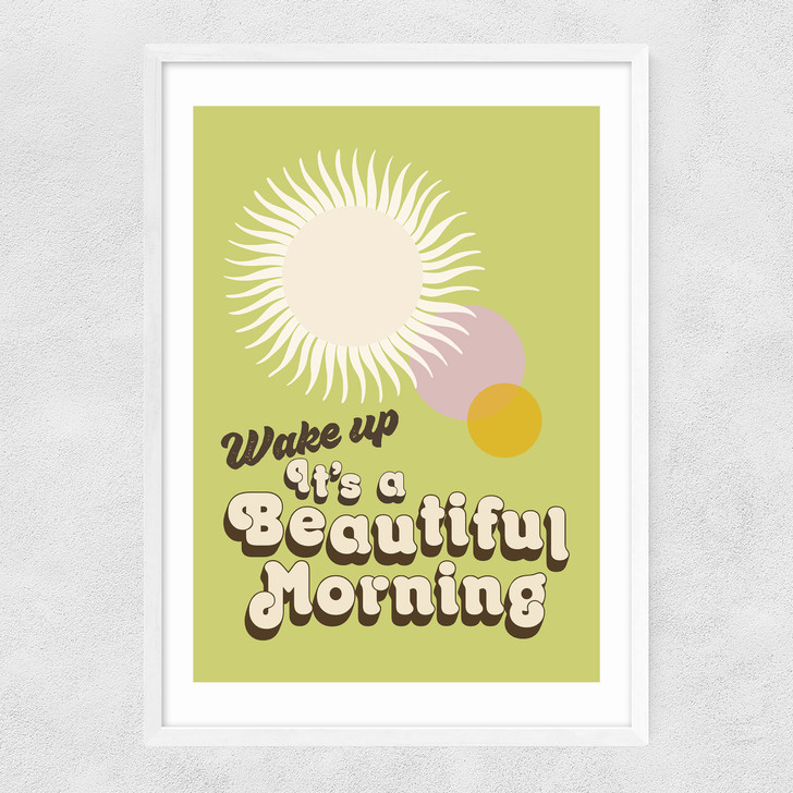 Wake UP Narrow White Frame