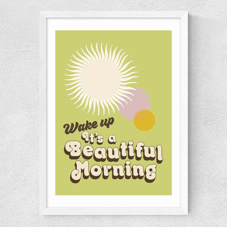 Wake UP Medium White Frame