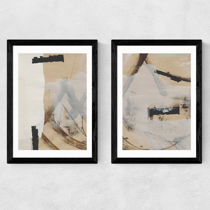 Reunion Diptych Medium Black Frame