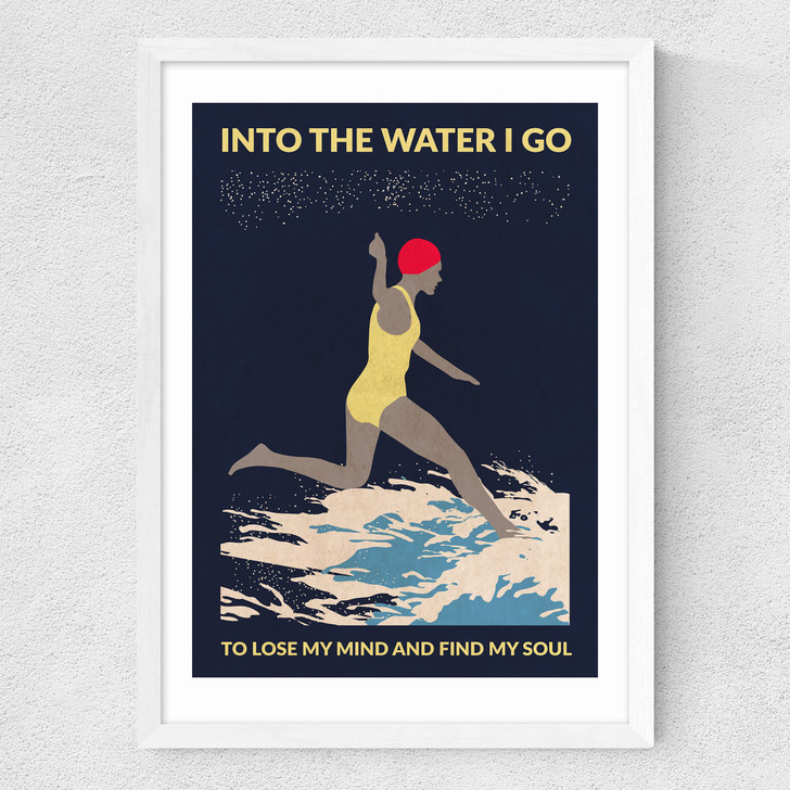 Night Swimmer Medium White Frame