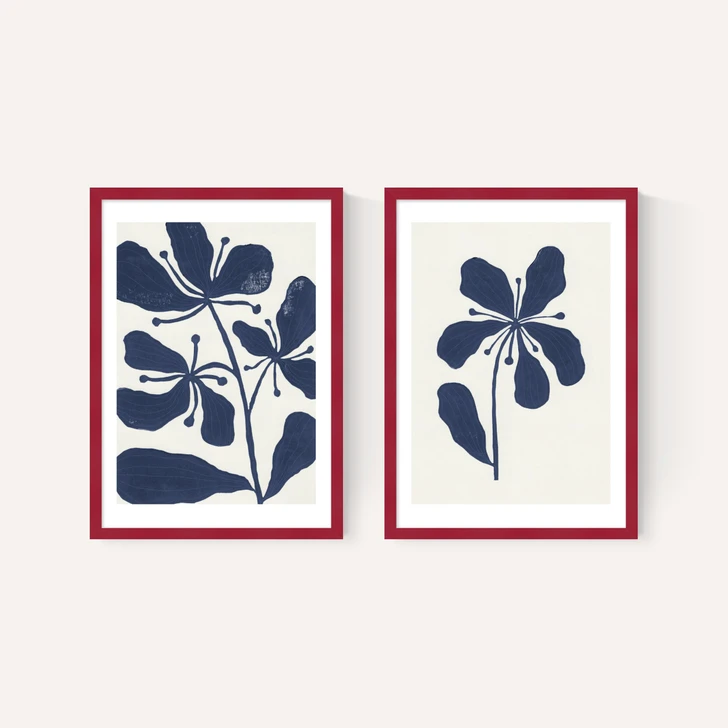 Whimsical Blossoms Diptych